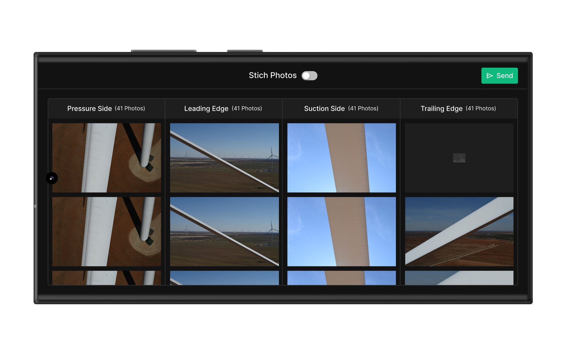 Stitch Photos — blade 4-side view