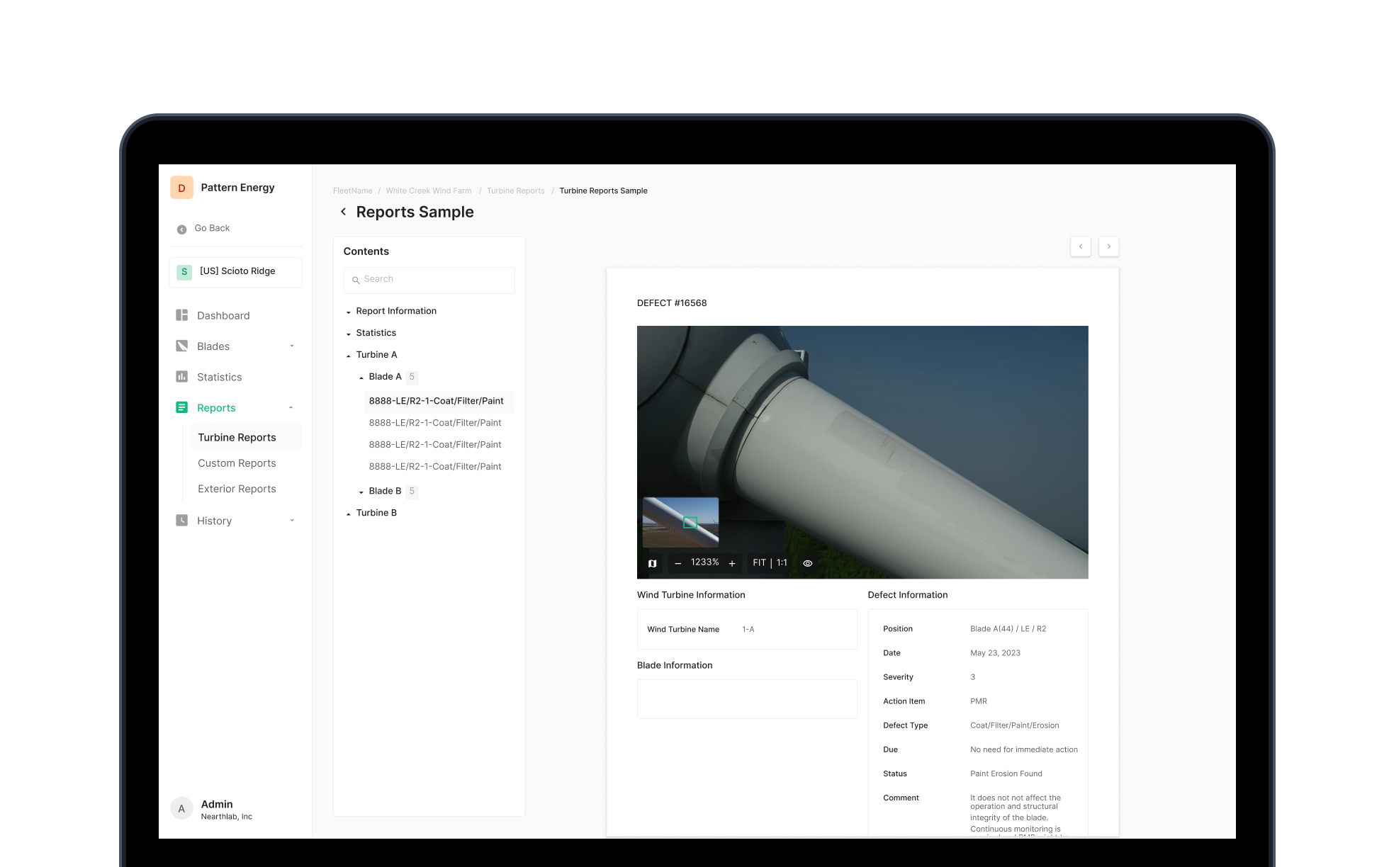 Custom Reports detail
