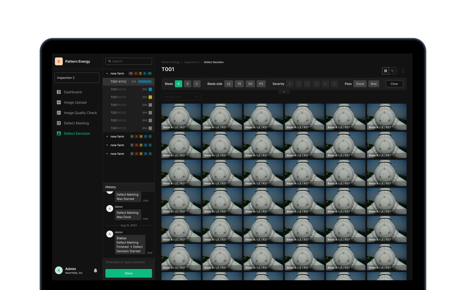Defect Decision detail 2