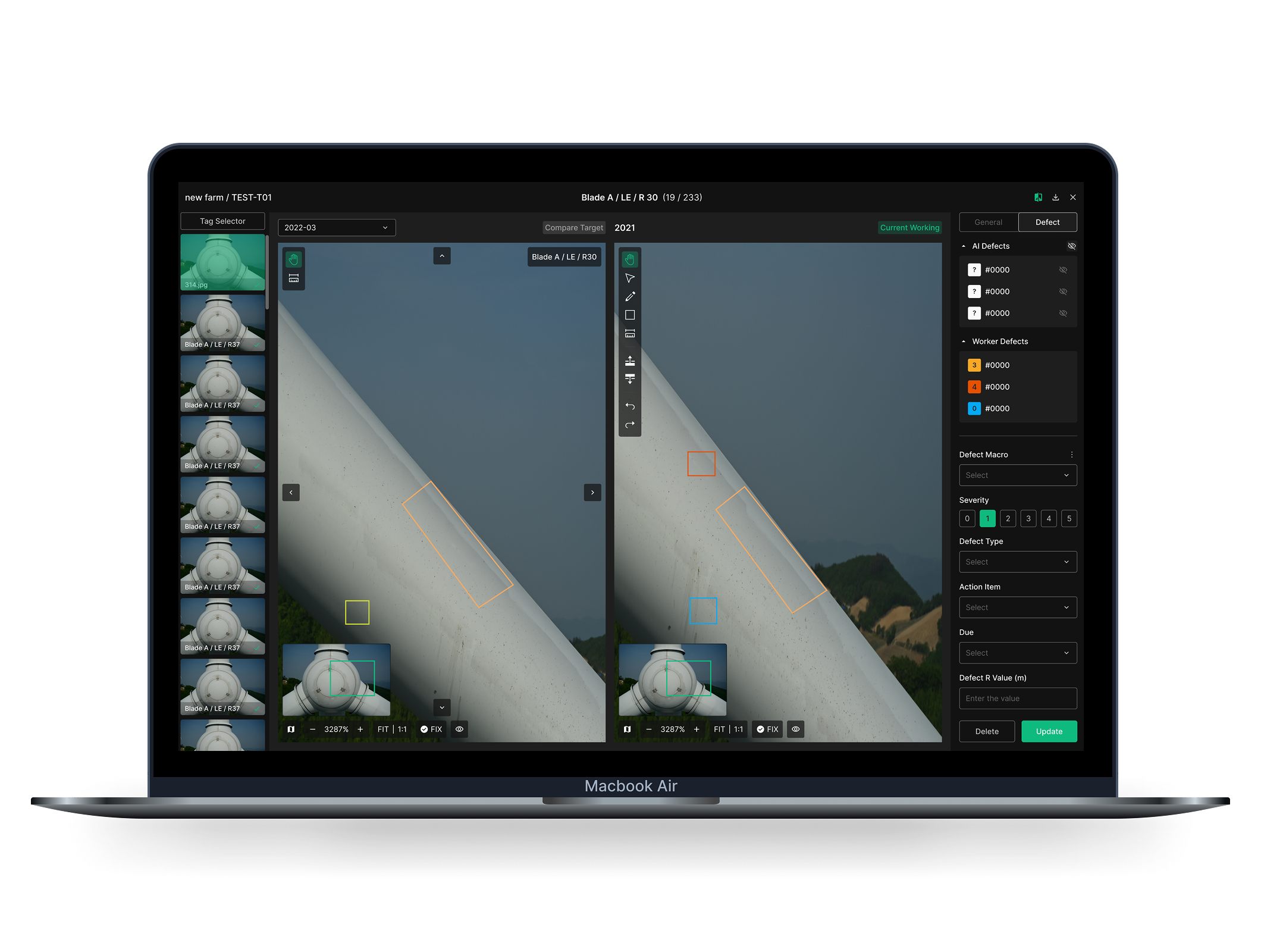 OSD Viewer — Comparison view