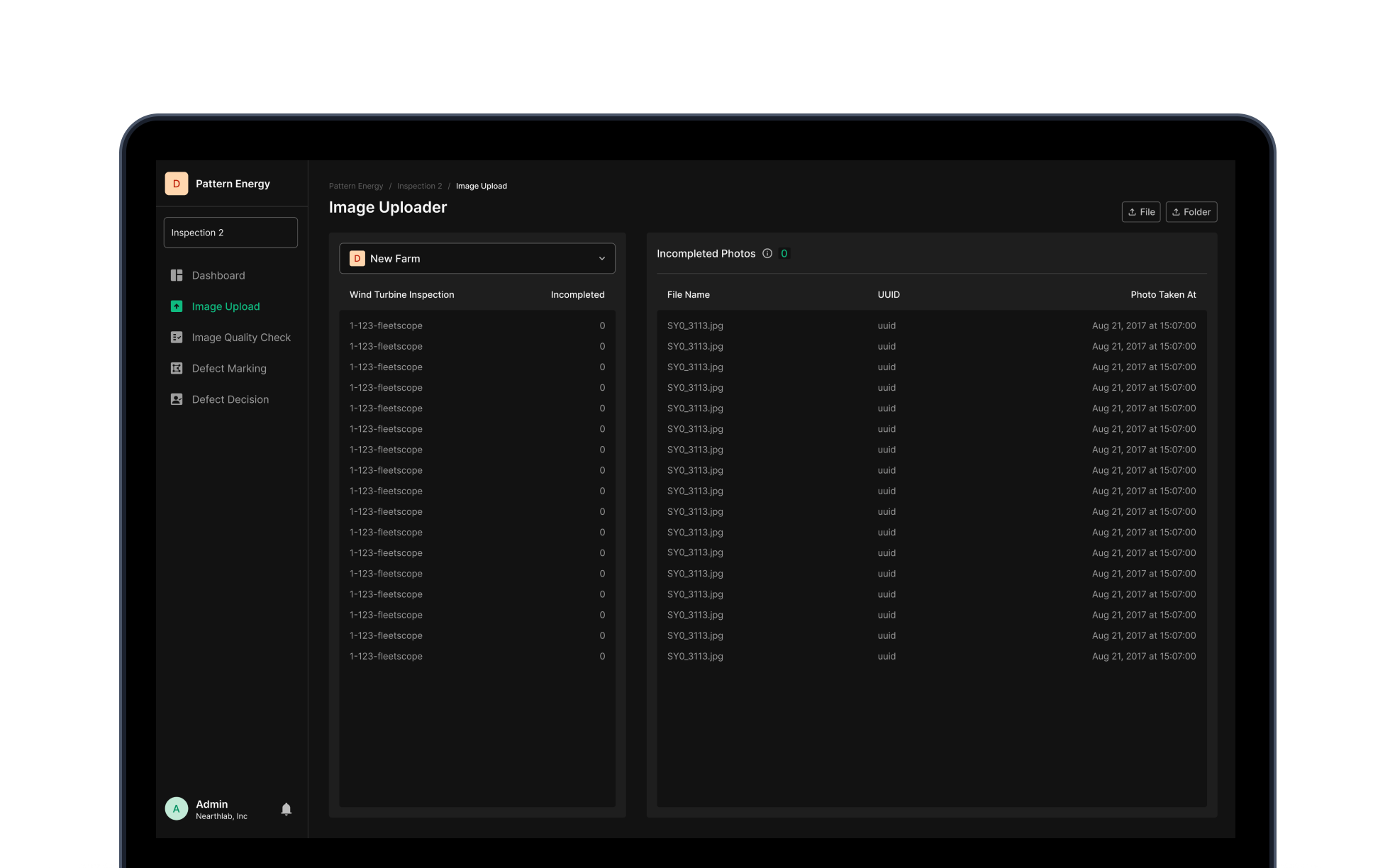 Image Upload metadata view